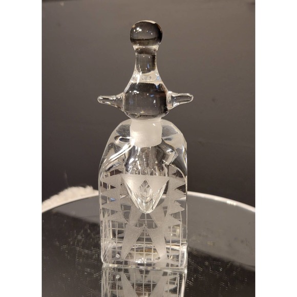 Kosta Boda Signed Numbered Crystal Perfume Bottle - Picture 3 of 6